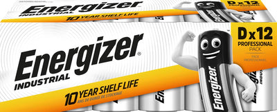 Energizer -  Industrial alkaline batterij D/LR20/E95, 12 stuks