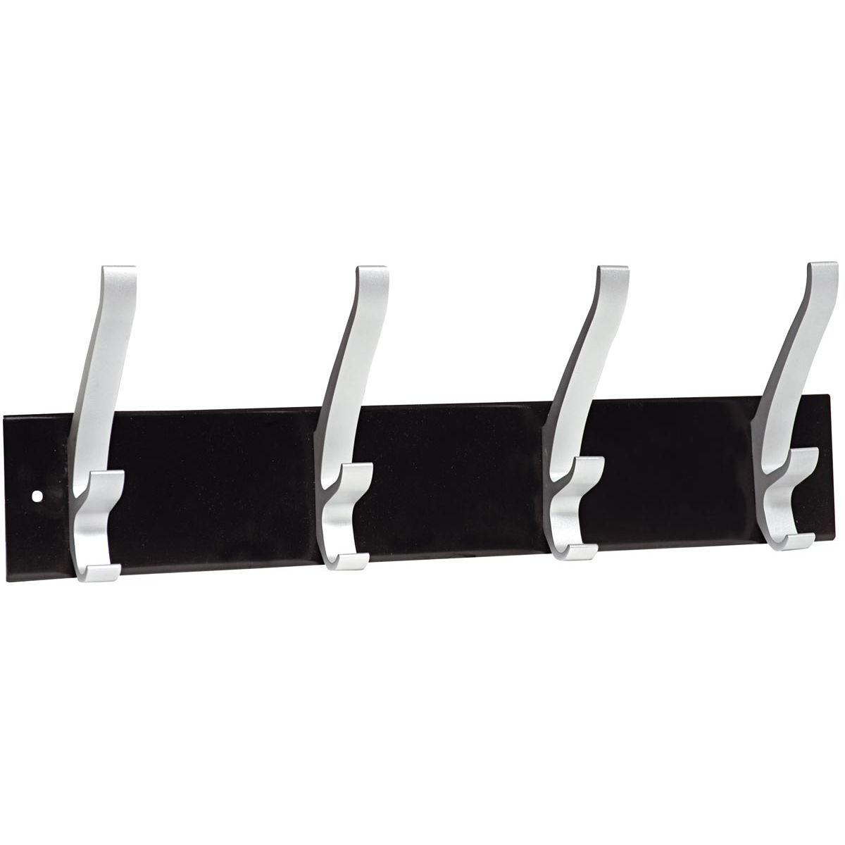 Unilux - Wandgarderobe Cypres 4 Haken metallic grau