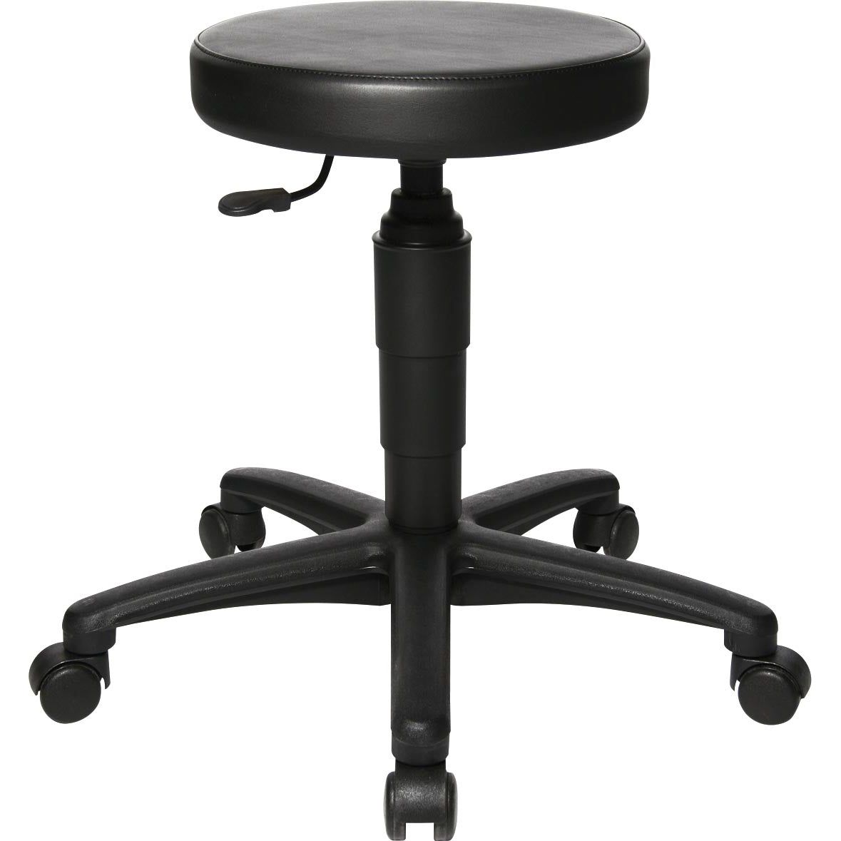 Topstar - Top Stool TEC 70, ohne Fußring, mit Rädern, schwarz