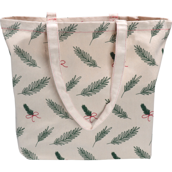 Klika - Shopper | Noël | Toile | Branches et arcs de Noël 45x 15x36cm | 10 pièces