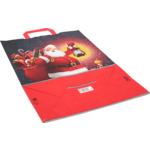 Klika - Tas | Kerstman | Papier | platte handgreep | 32x 17x45cm | draagtas | 50 stuks