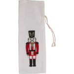 Klika - Zak | Cadeauzak | Katoen | 10x27.5cm | Nutcracker | wit/rood | 5 stuks