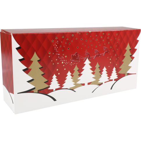 Klika - Stoldoos | Twinkel | karton + kleicoating | 391x184x92mm | Kerstmis | 100 stuks