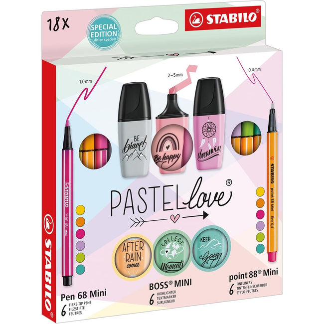 STABILO - Tellove Set, mallette de 18 pièces