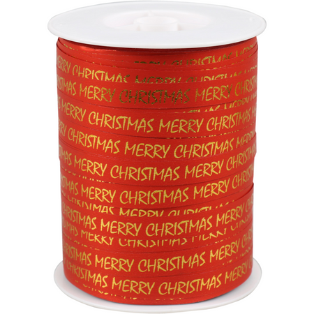 Klika -  Lint | 10mm | 250m | Merry Christmas | PP | rood