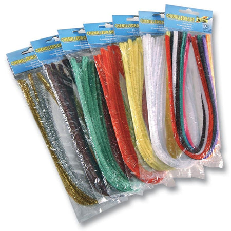 Folia - alambre de chenilla, paquete de 100 piezas, diámetro 8 mm