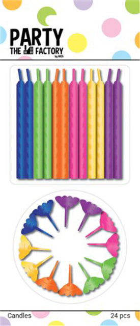 Haza - Candele di compleanno 24 pezzi