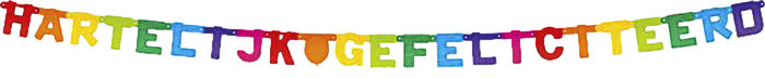 Haza - Letter garland congratulations color | 5 pieces