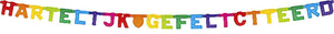 Haza - Letter garland congratulations color | 5 pieces