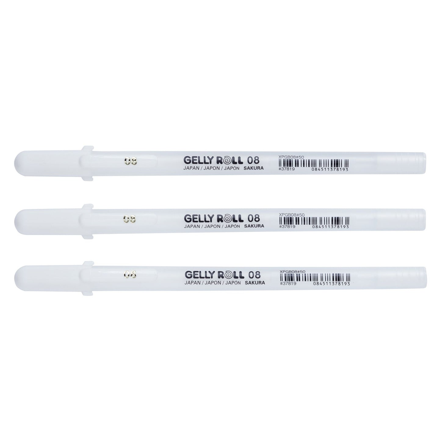 Sakura - Gel Writer Gelly Roll Classic 08 juego de 3 piezas blanco