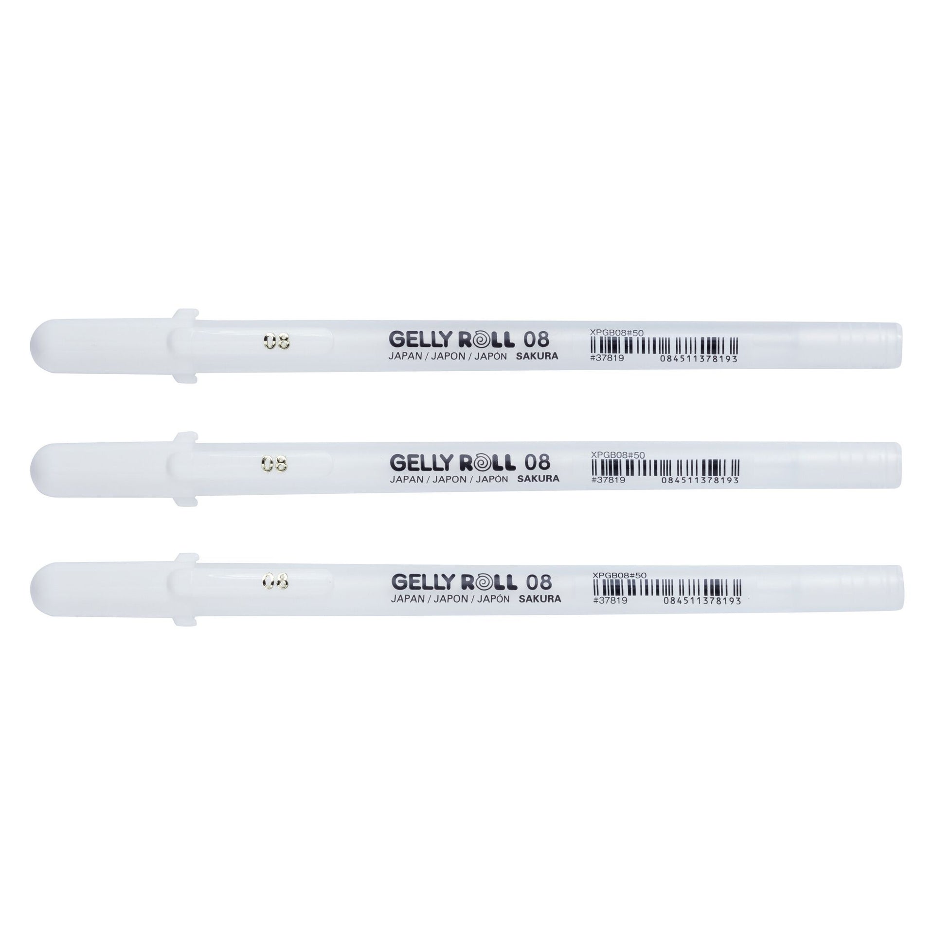 Sakura - Gel Writer Gelly Roll Classic 08 set da 3 pezzi bianco