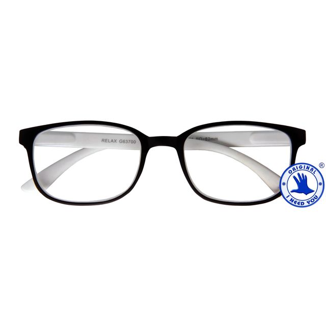TE NECESITO - Gafas de lectura +1.00 dpt Relax blanco y negro