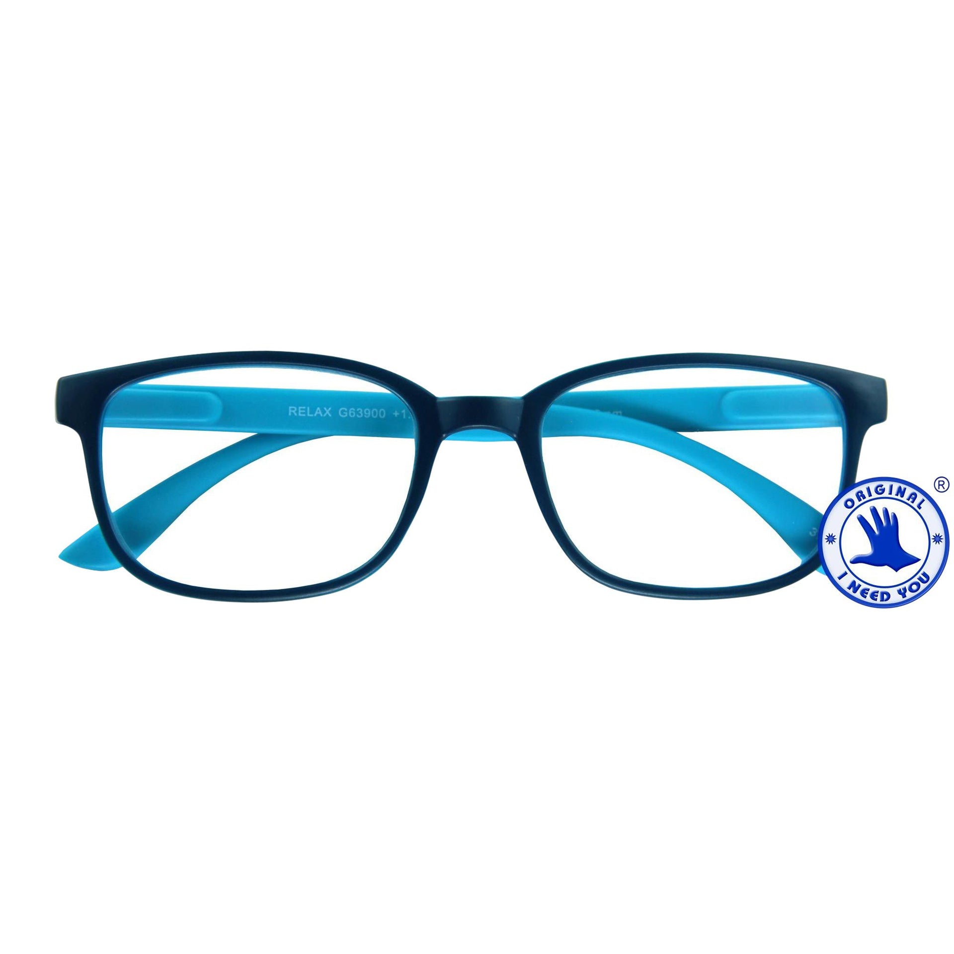 I NEED YOU - Reading glasses +2.50 dpt Relax blue-light blue