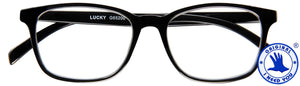 Quantore - Gafas de lectura +2.00 dpt Lucky negro