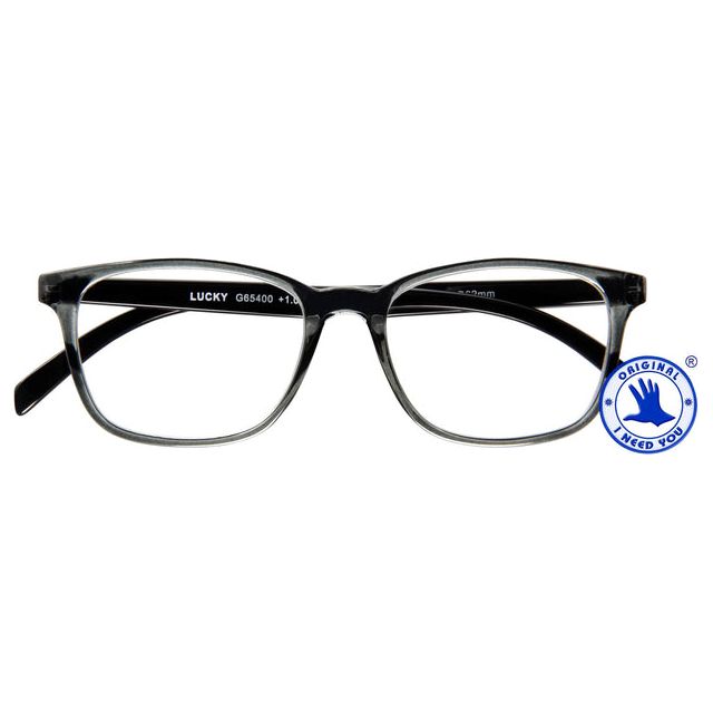 Ich brauche dich - Lesen Sie Brille Ich brauche Sie +2.00DPT Lucky Grey -Black | 1 Stück