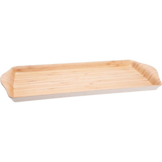 Cosy - Cosy dienblad uit bamboevezel, ft 38,3 x 17,2 x 2,7 cm, bruin