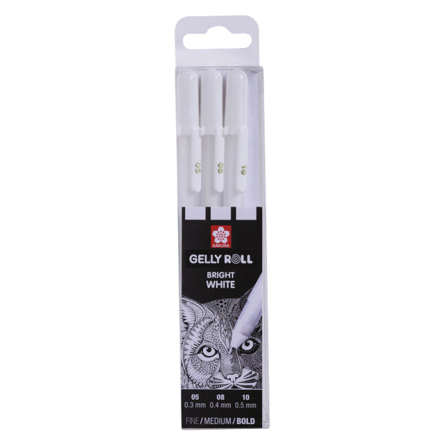 Sakura - Gelpen Gelly Roll Pure White Set 3 Größen