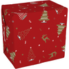 Klika - Gift Wrapping Paper | 50cm | 200m | 80gr/m² | Wonderful time | red/gold