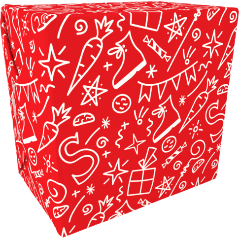 Klika - papier cadeau 50 cm | 200m | 80gr / m² Rouge un |