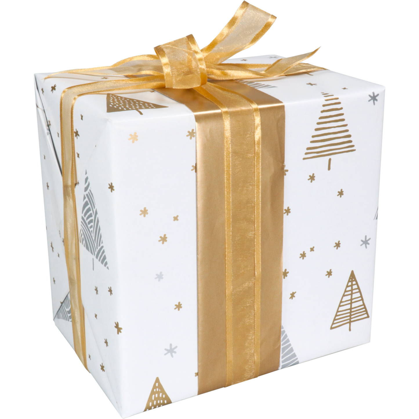 Klika - Gift wrapping paper 50cm 200m 80gr/ Under The s white/gold