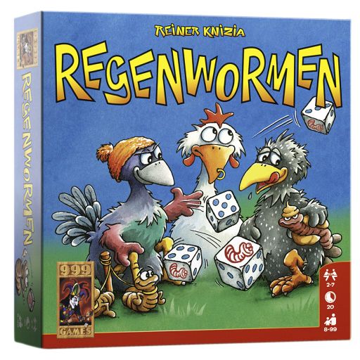 999 Spiele - Würfelspiel Regenwürmer | 12 Stück