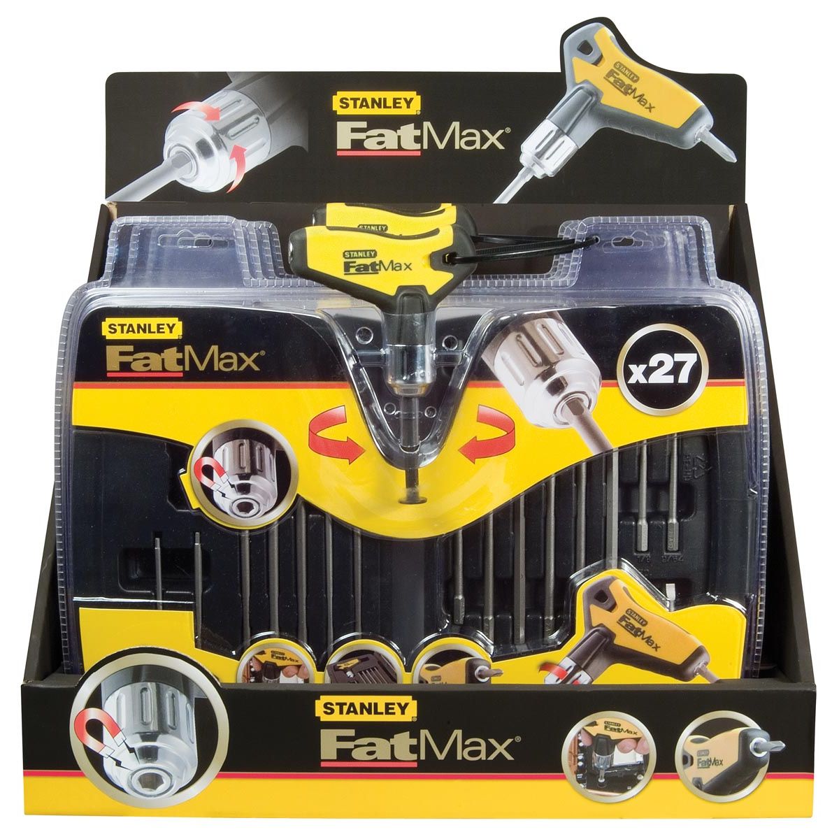 Stanley - Juego de llaves acodadas FatMax, juego de 27 piezas
