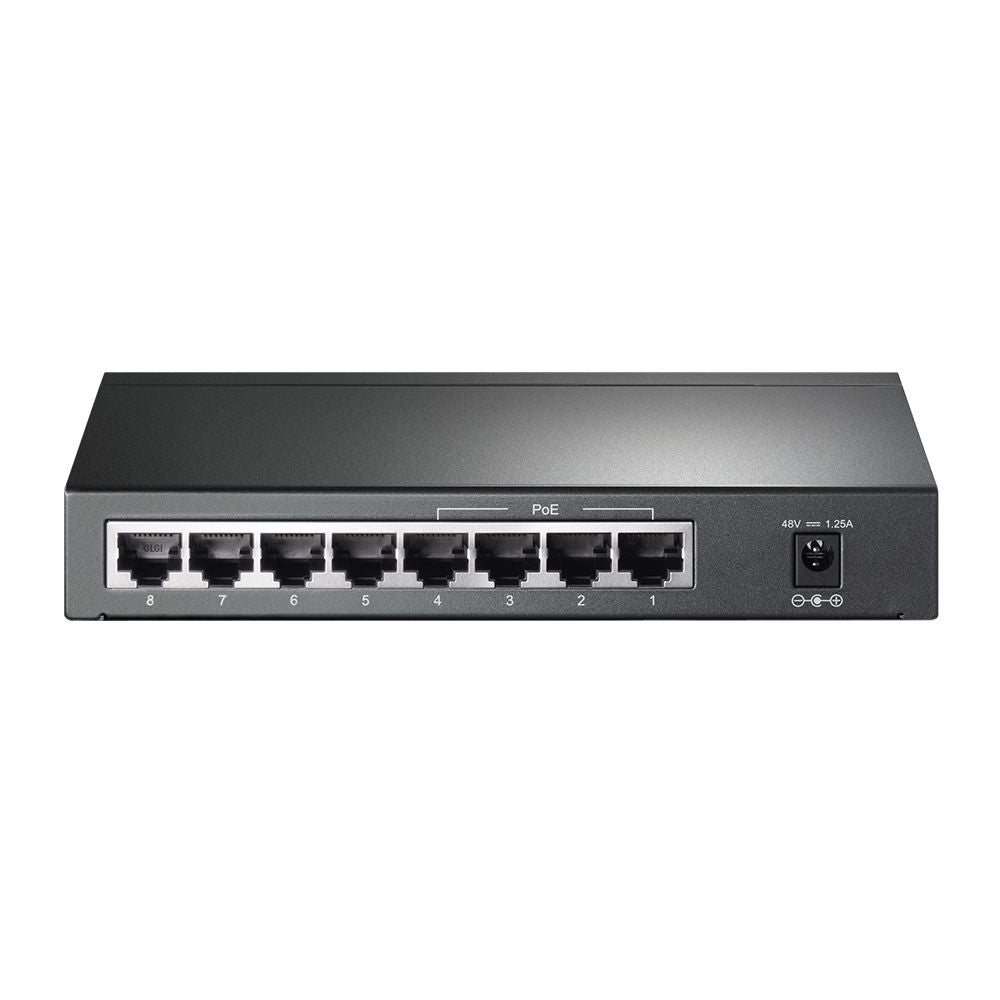 TP-LINK -   TL-SG1008P Managed Gigabit Ethernet (10/100/1000) Power over Ethernet (PoE) Grijs