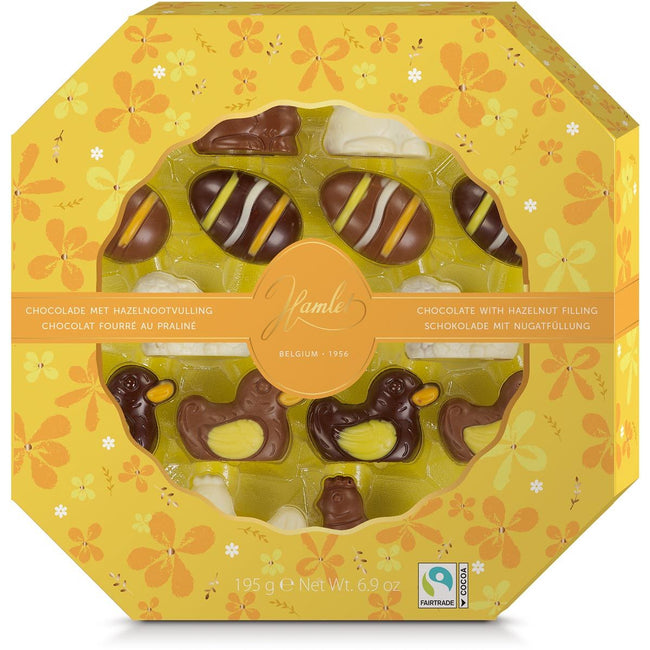 Hamlet -  paasfiguurtjes in chocolade, doos van 250 g