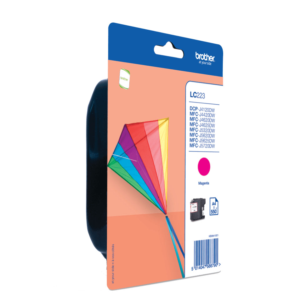 Brother - ink cartridge, 600 pages, OEM LC-223M, magenta