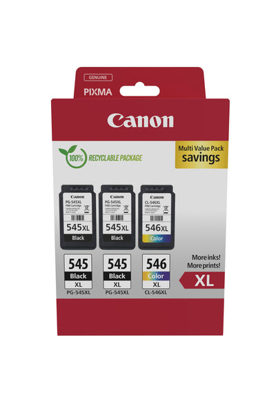 Canon - Tintenpatrone 2 x PG-545XL + 1 x CL-546XL, 300 - 400 Seiten, OEM 8286B013, 4 Farben