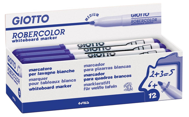 Giotto -  Robercolor whiteboardmarker, medium, ronde punt, blauw