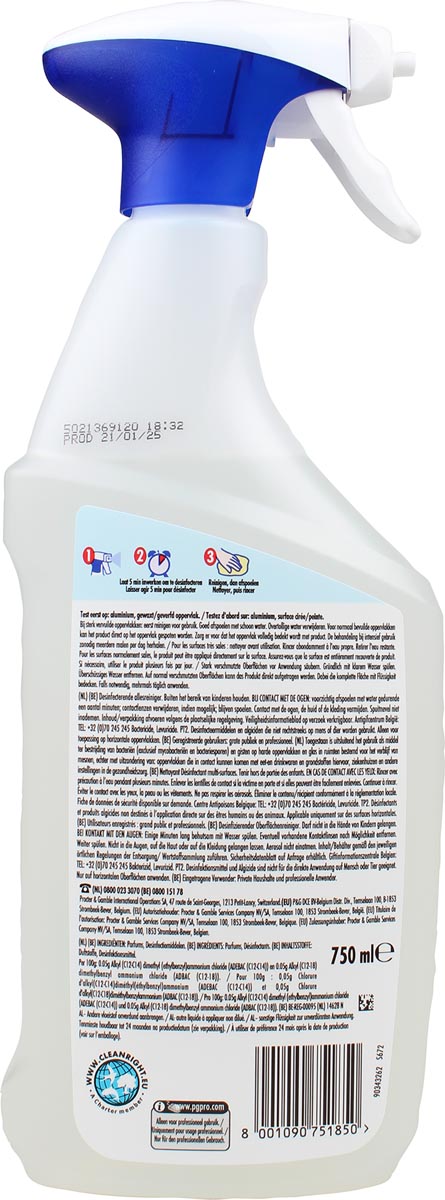 MR Proper -  Allesreiniger mr. proper professional 750ml (afbeelding 2)