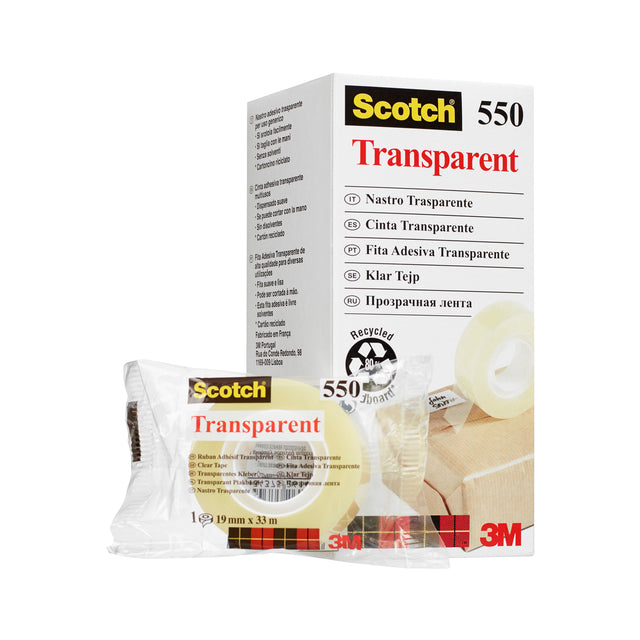 Scotch - transparante e 550 ft 15 mm x 33 m