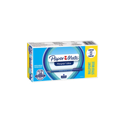 Paper Mate -  Balpen papermate flexgrip ultra stick m blauw | 12 stuks
