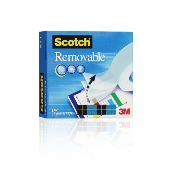 Scotch -  Plakband Magic 811 19mmx33m onzichtbaar verwijderbaar mat