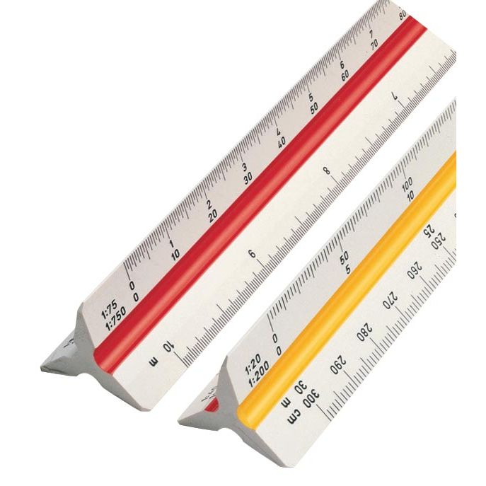 Rotring - Reduction scale stick triangular architect 30cm