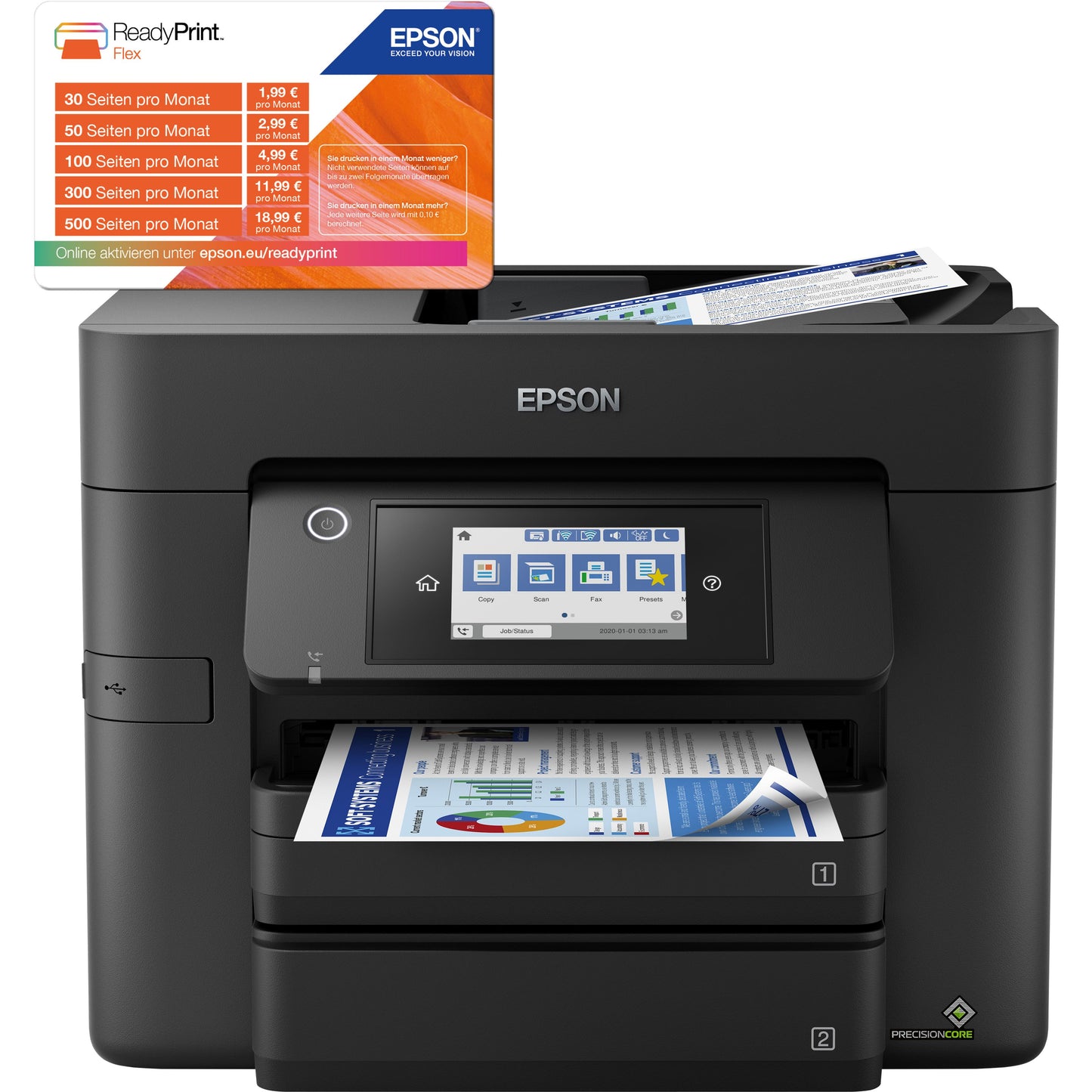 Epson - Equipo todo en uno WorkForce WF-4830DWF
