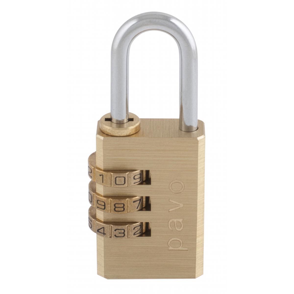 Pavo -  hangslot 28 mm, met cijferslot