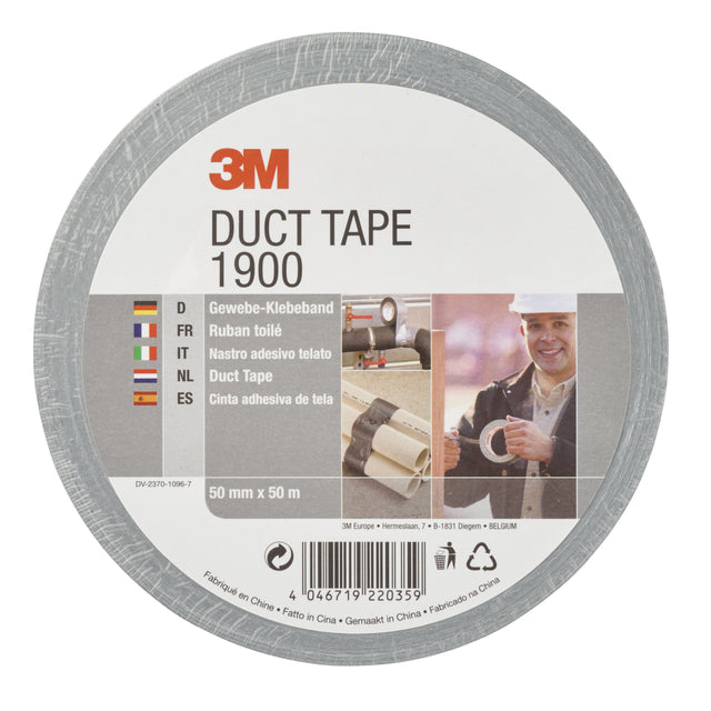 3M -  1900S50 50 m Synthetisch rubber Zilver