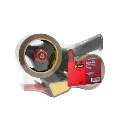 Scotch - Dispenser per imballaggi con 2 rotoli Secure seal e 50mmx66m marrone