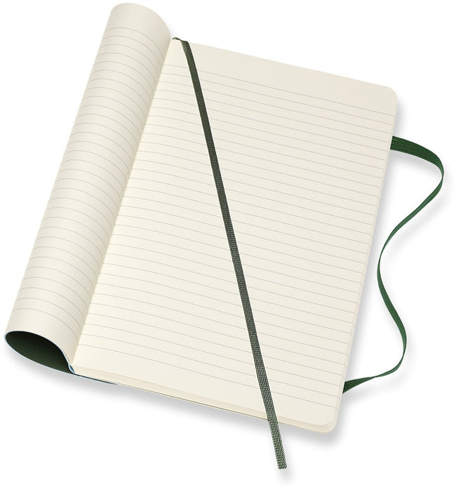 Moleskine -  Notitieboek large 130x210mm lijn soft cover myrtle green