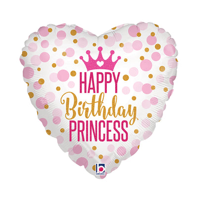 Office -  Folieballon birthday prinses 45cm