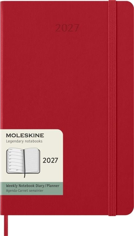 Moleskine -  Agenda 2027 msk plan week large hc scarlet red