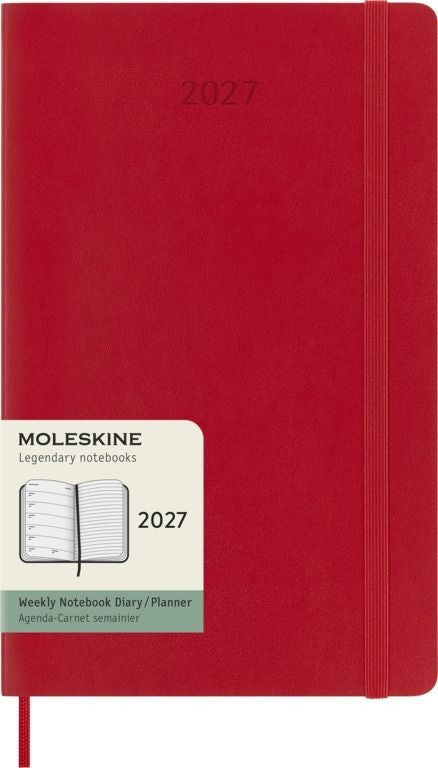 Moleskine -  Agenda 2027 msk plan week large sc scarlet red