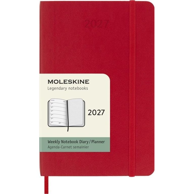 Moleskine -  Agenda 2027 msk plan week pocket sc scarlet red
