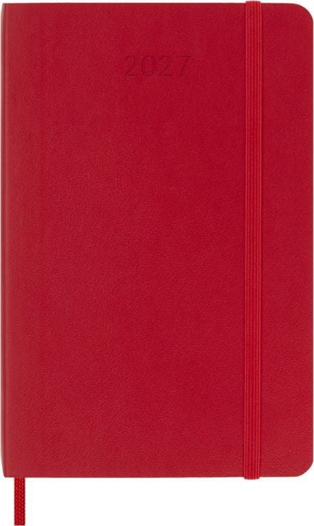 Moleskine -  Agenda 2027 msk plan week pocket sc scarlet red