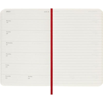 Moleskine -  Agenda 2027 msk plan week pocket sc scarlet red
