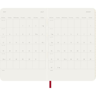 Moleskine -  Agenda 2027 msk plan week pocket sc scarlet red