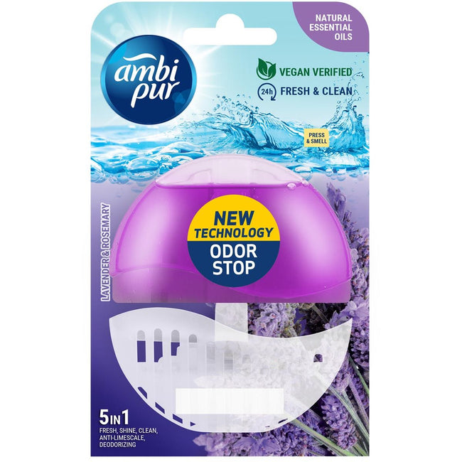 Ambi Pur - blocco WC 5 in 1, lavanda e rosmarino