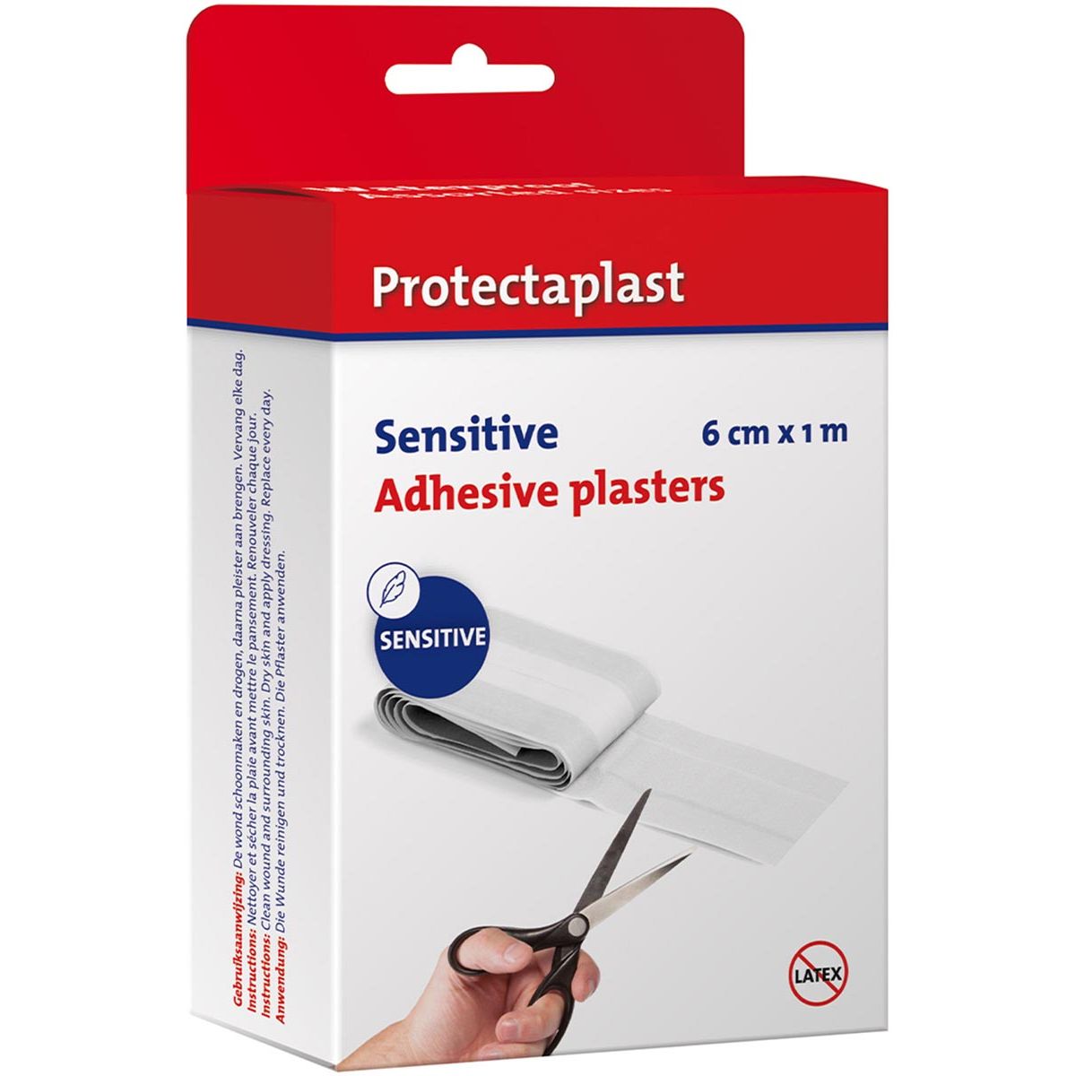 Protectaplast -  Proteclast Sensitive pleister, ft 6 cm x 1 m, op rol